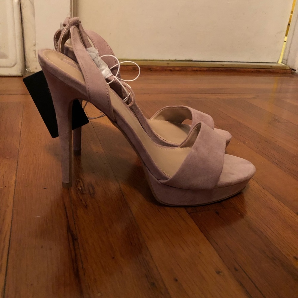 Forever 21 Beige Suede Heels